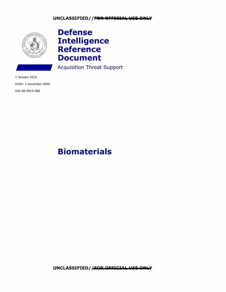 Example imagery of materials typically used in biosensor membranes.
