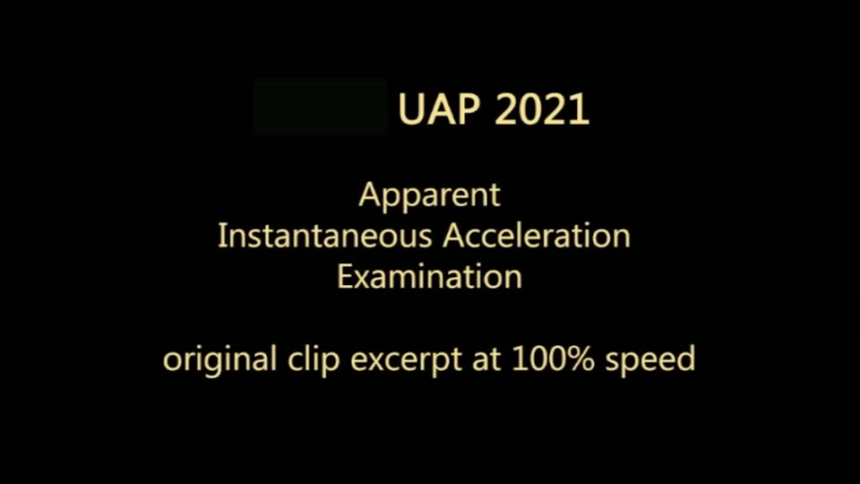 DOW-UAP-PR051, "Syrian UAP instant acceleration"