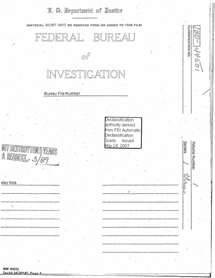A typed letter to the FBI dated September 30, 1974, requesting information and documentation about a sighting from 1954.