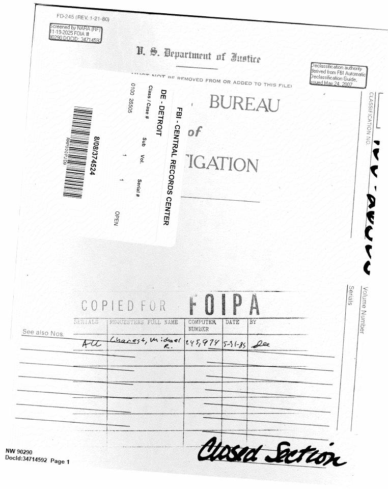 Declassified FBI file