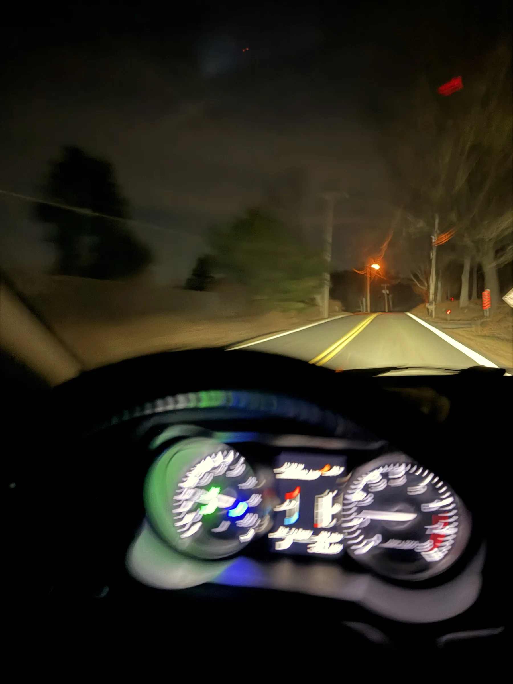White orb seen dropping near ridge in Rockaway Township